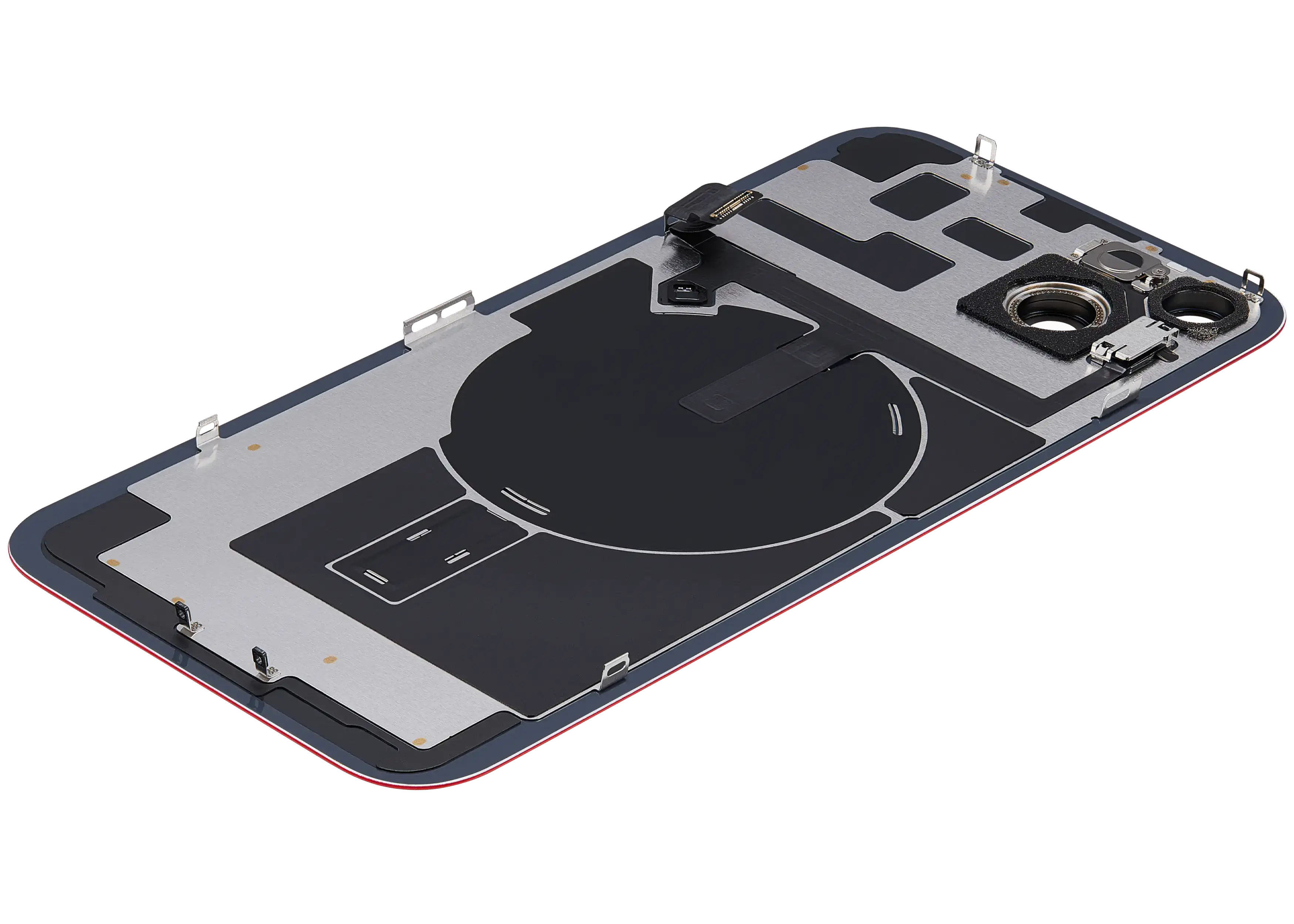 Backcover mit MagSafe Magnet & NFC & Blitz-Flexkabel für iPhone 14 Plus (gebrauchter OEM-Ausbau, Qualität B) (Rot)