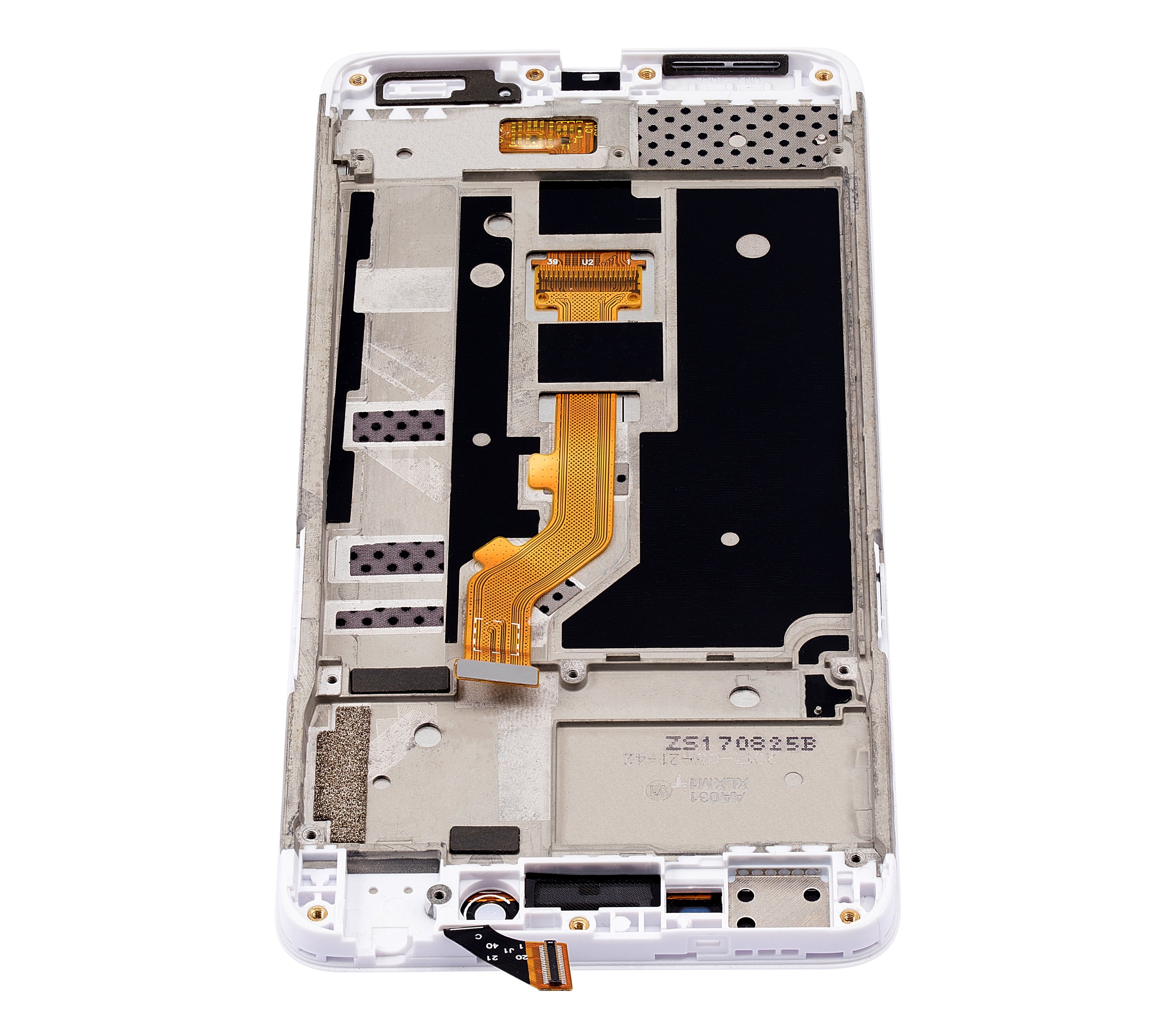 LCD-Display mit Rahmen für OPPO A37 (Refurbished) (Weiß)