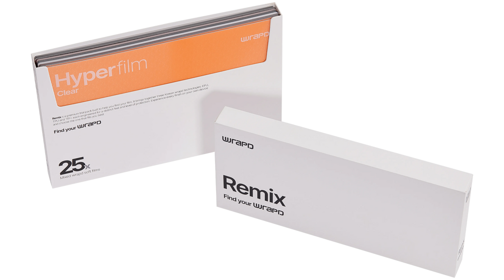 Wrapd Remix - Assorted Display Protector Film (FlexShield + HardSkin + HyperFilm + HyperShield) (25 Pack)