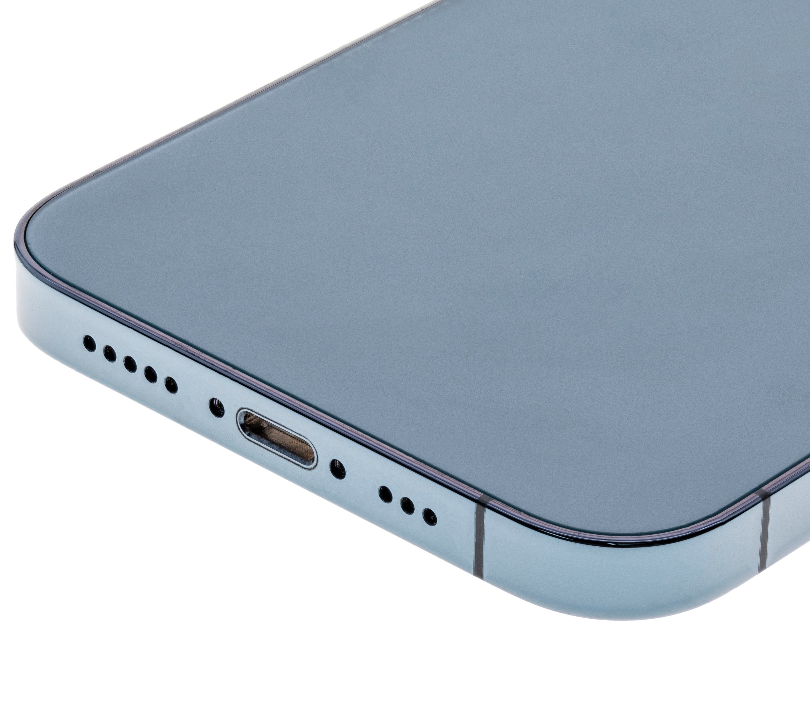 Backcover/Rahmen mit Small Parts für iPhone 12 Pro (EU / Global Version) (gebrauchter OEM-Ausbau, Qualität C) (Pacific Blau)