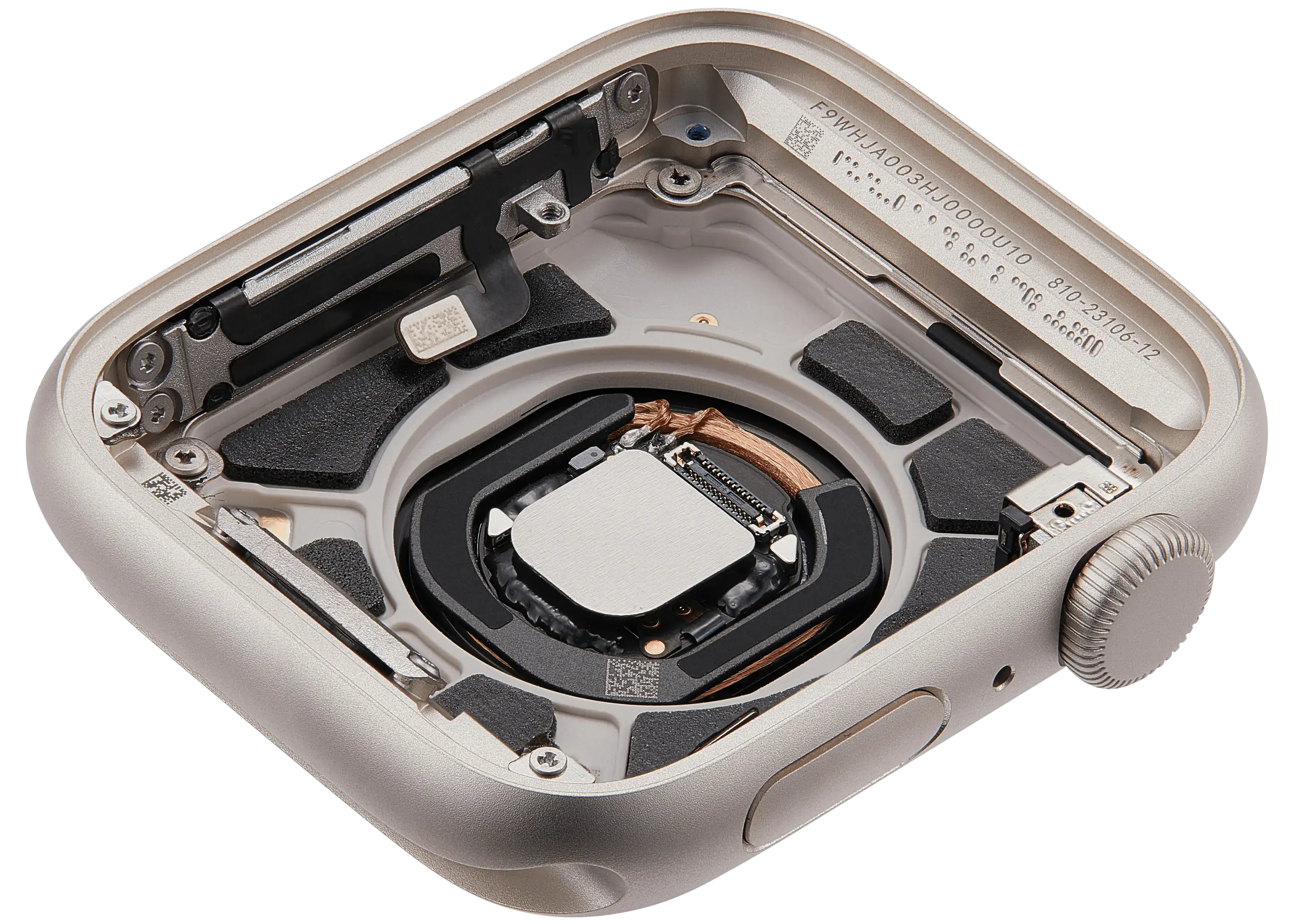 Backcover/Rahmen für Watch Series SE 3rd (44MM) (gebrauchter OEM-Ausbau, Qualität A) (GPS Version) (Aluminum / Starlight)