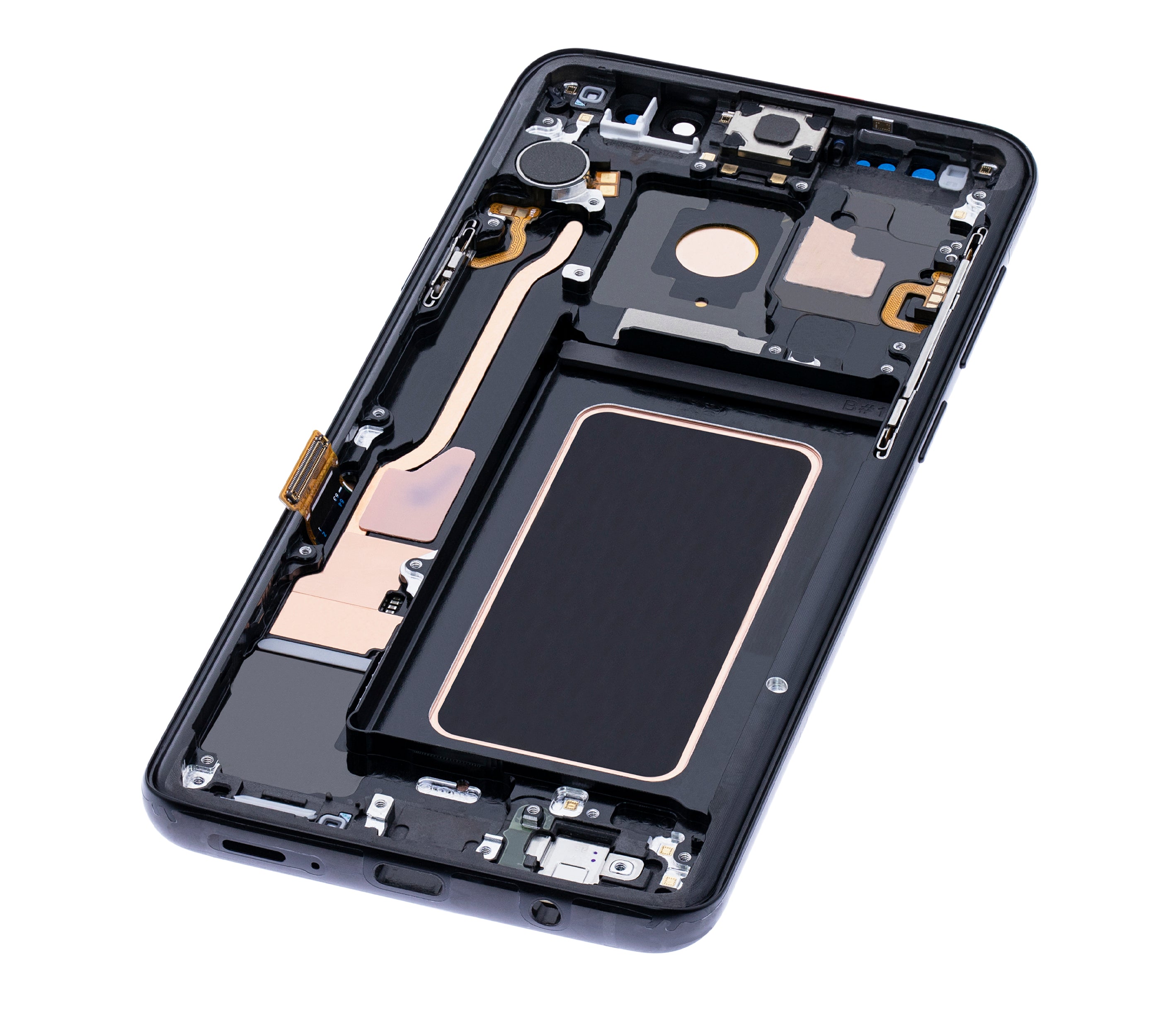 OLED-Display mit Rahmen für Samsung Galaxy S9 Plus (Blemish: Qualität B) (Midnight Schwarz)