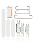 Harte Tasten (Ein/Aus / Lautstärke / Stummschalter) für iPhone 12 Mini (Weiß)