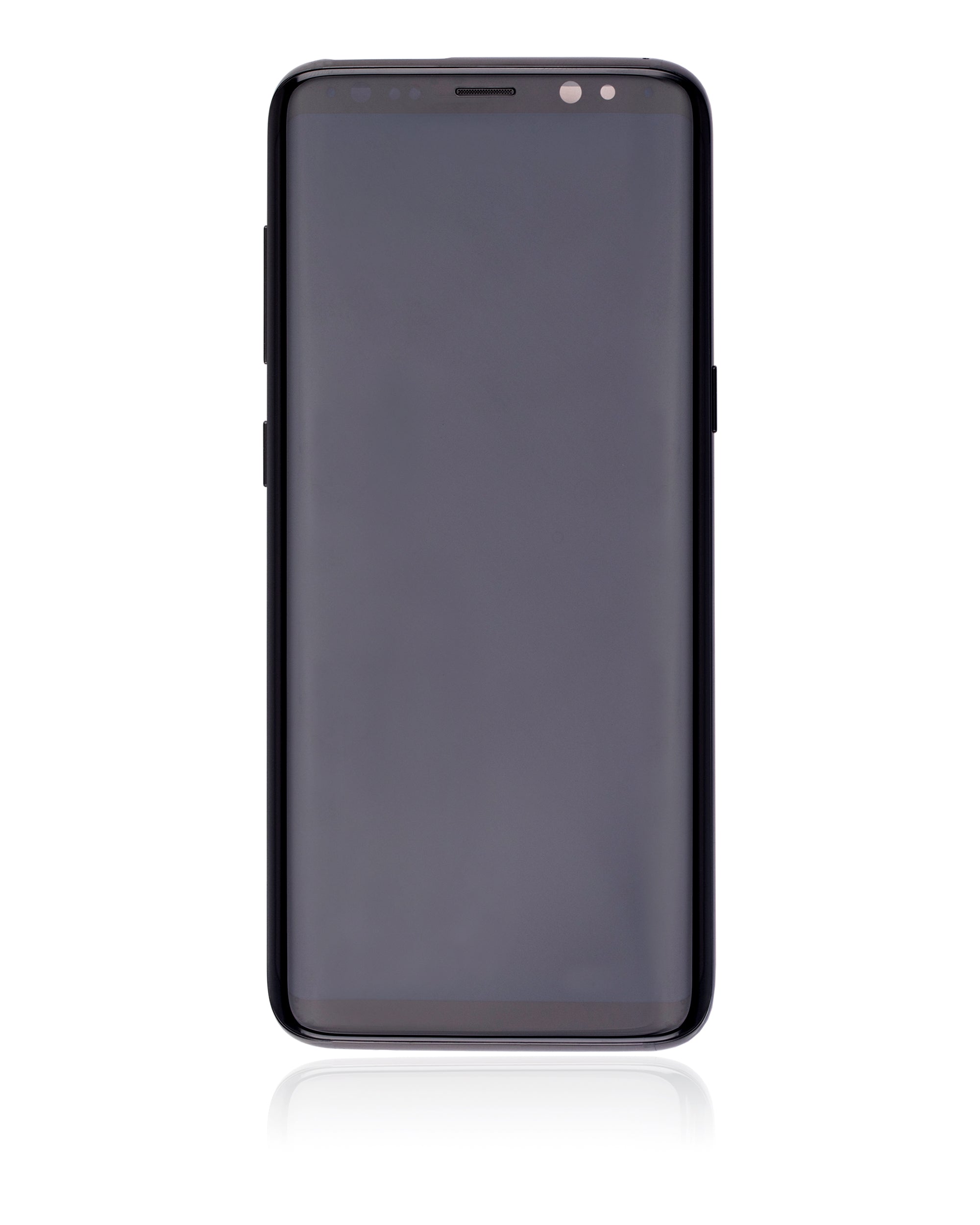 OLED-Display mit Rahmen für Samsung Galaxy S8 (gebrauchter OEM-Ausbau, Qualität B/C) (Midnight Schwarz)