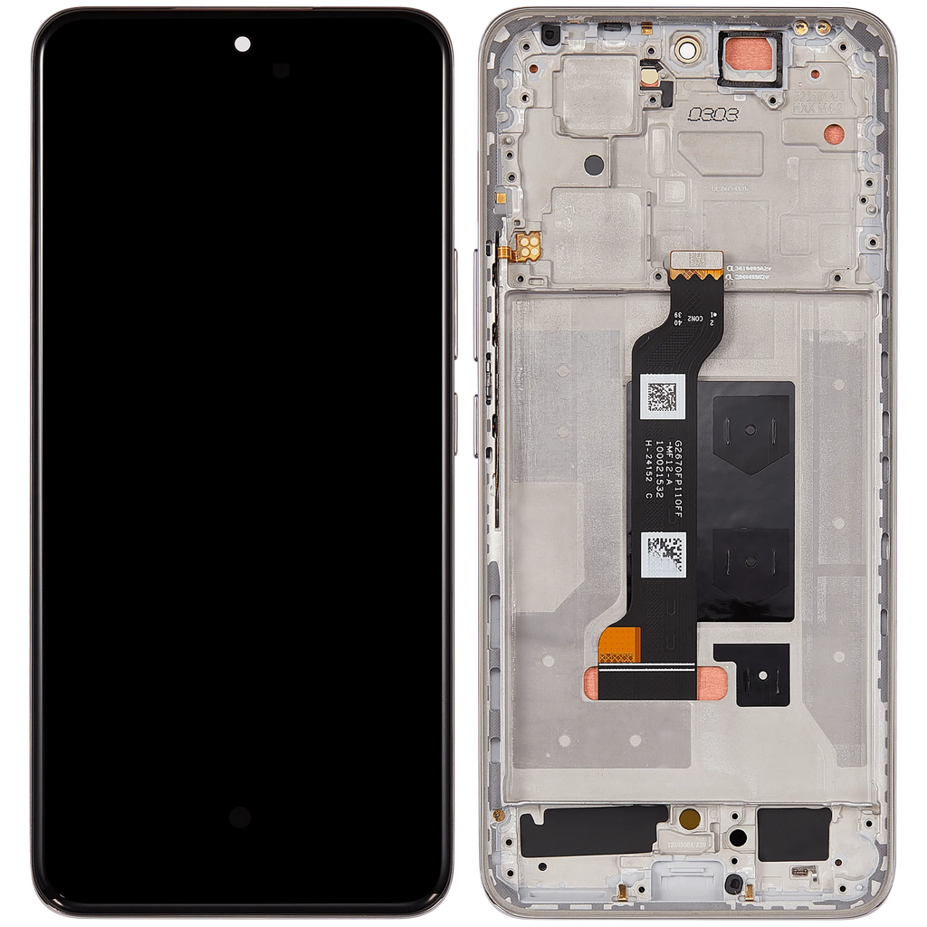 OLED-Display mit Rahmen für Honor 200 (Refurbished) (Coral Pink)