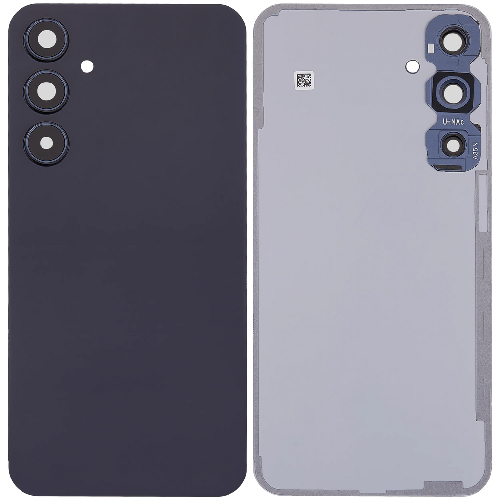 Backcover Glass mit Camera Lens für Samsung Galaxy A35 5G (A356 / 2024) (ohne Logo) (Aftermarket Plus) (Navy)