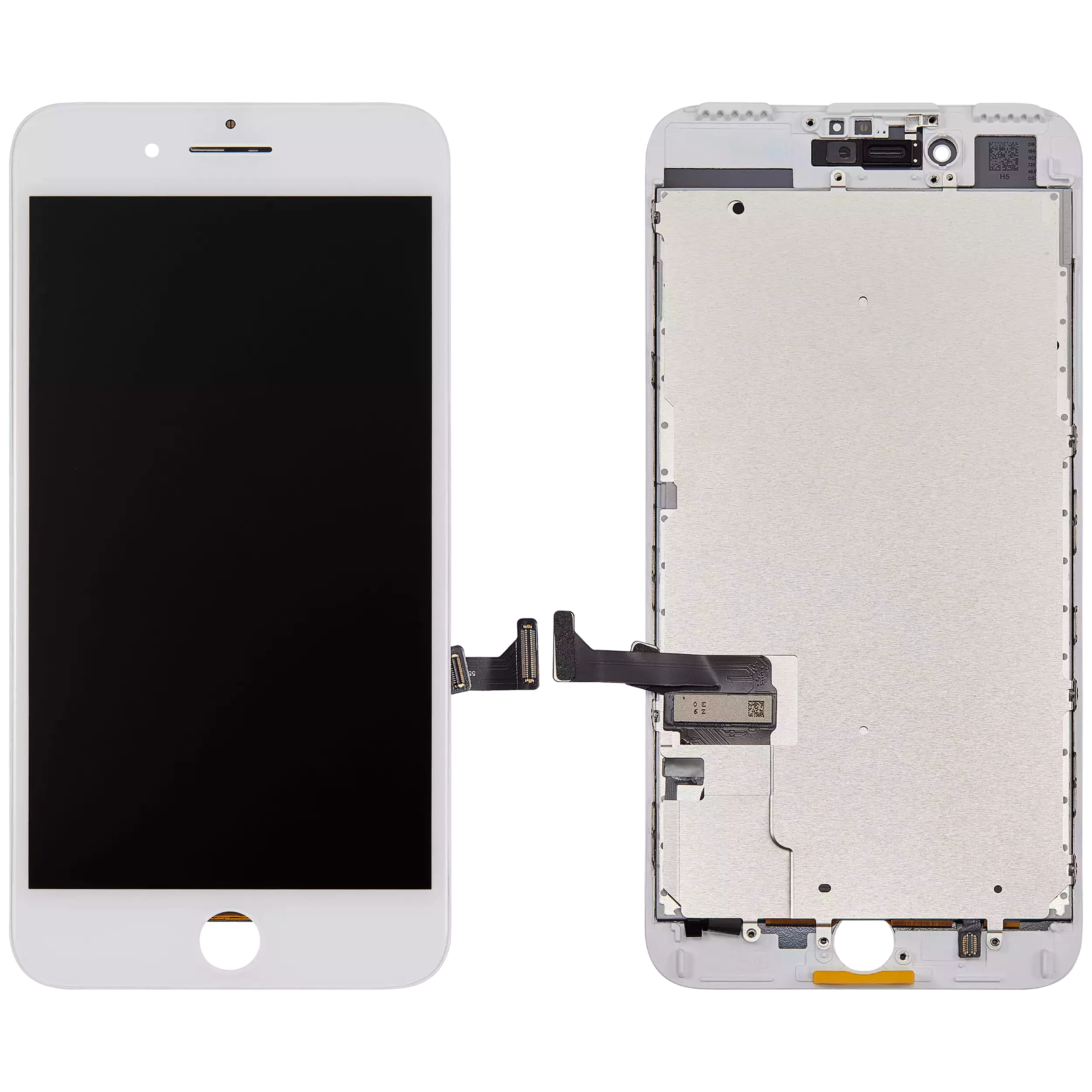 LCD-Display mit Stahlplatte für iPhone 7 Plus (Aftermarket: AQ7) (Weiß)