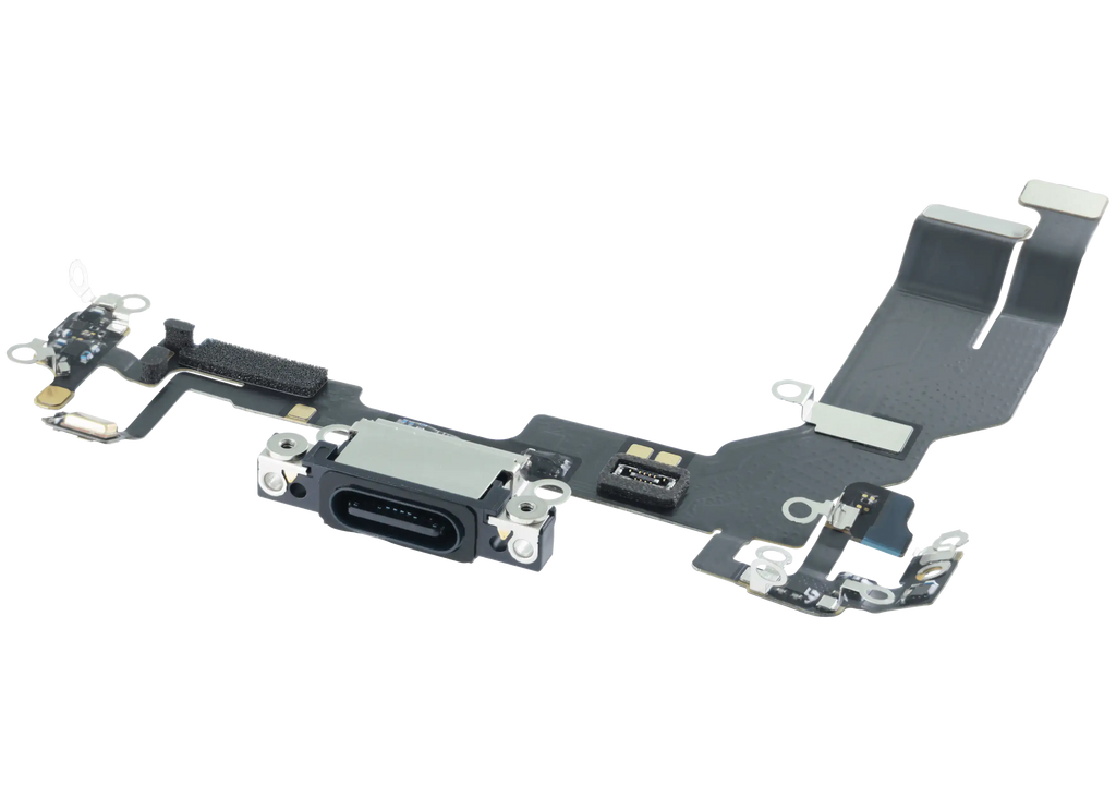 Ladebuchse Flex Cable für iPhone 17e (Original OEM) (Schwarz)