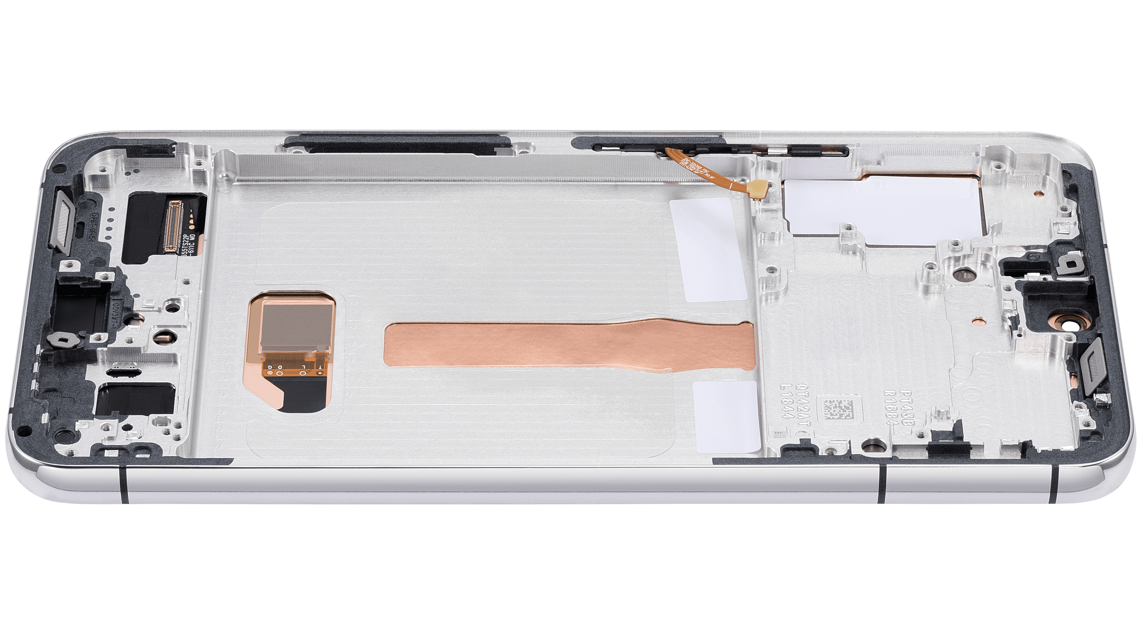 OLED-Display mit Rahmen für Samsung Galaxy S22 Plus 5G (US & Internationale Version) (Aftermarket Plus) (120Hz) (Weiß)