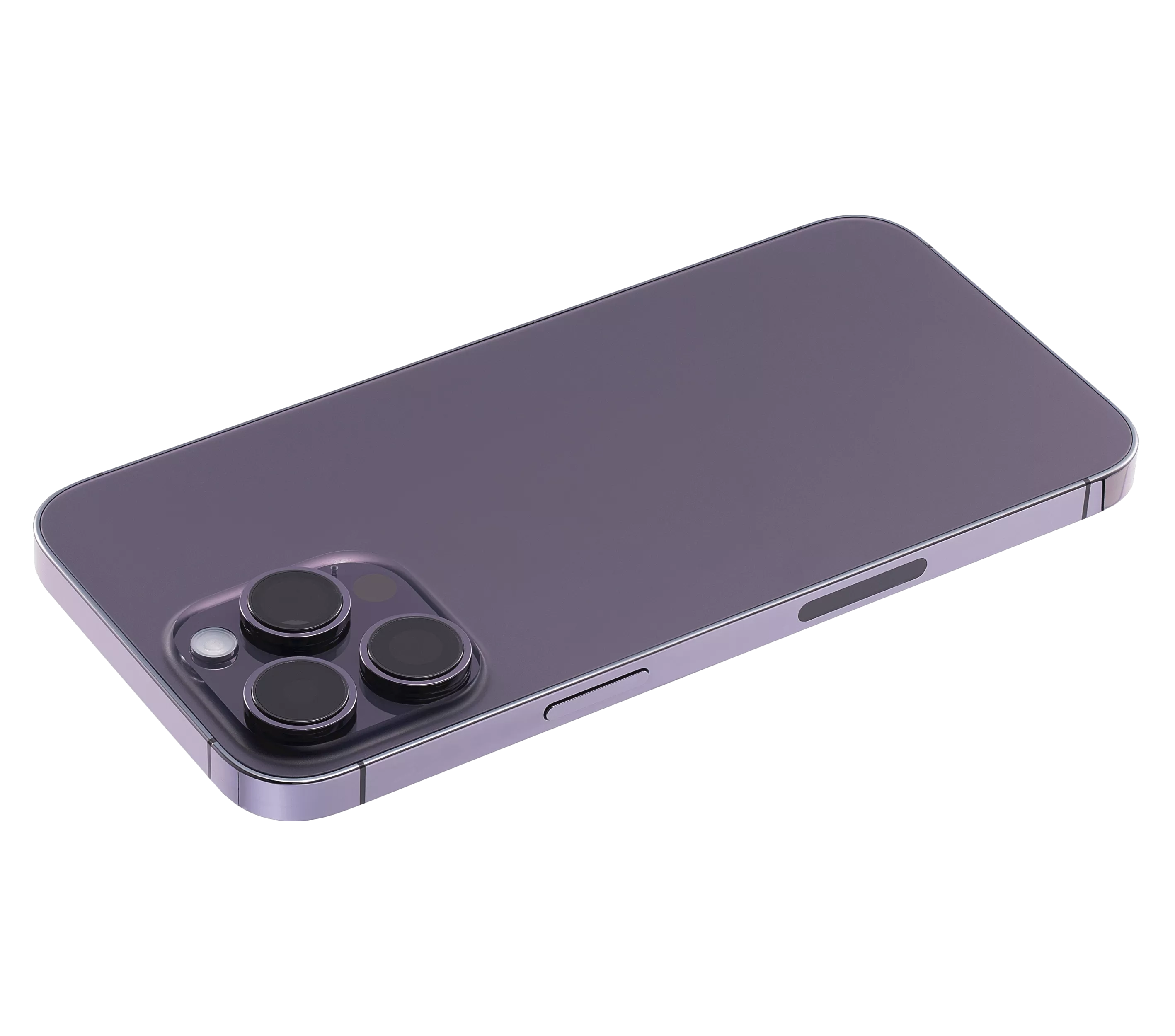 Backcover/Rahmen mit Small Parts für iPhone 14 Pro Max (US-Version) (gebrauchter OEM-Ausbau, Qualität B) (Deep Purple)