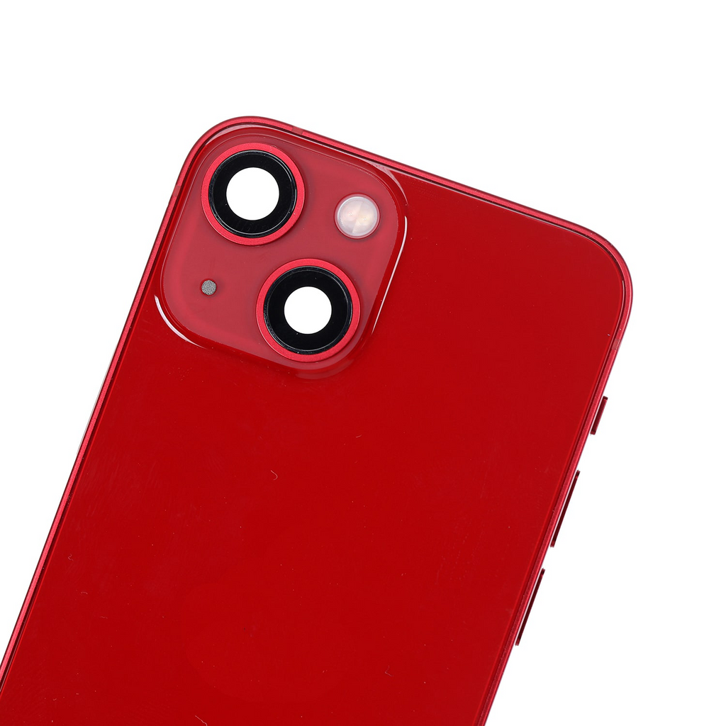 Backcover/Rahmen mit Small Parts für iPhone 13 Mini (EU / Global Version) (gebrauchter OEM-Ausbau, Qualität B) (Rot)