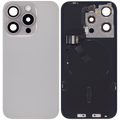 Backcover mit MagSafe Magnet & NFC & Blitz-Flexkabel für iPhone 15 Pro (gebrauchter OEM-Ausbau, Qualität A) (Natural Titanium)