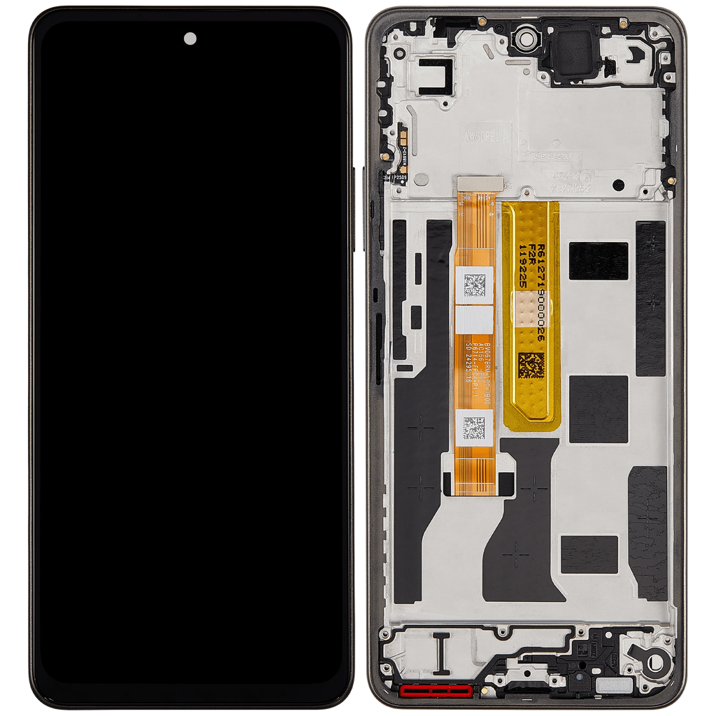 LCD-Display mit Rahmen Compatible für OPPO A5 Pro 5G (Refurbished) (Mocha Brown)