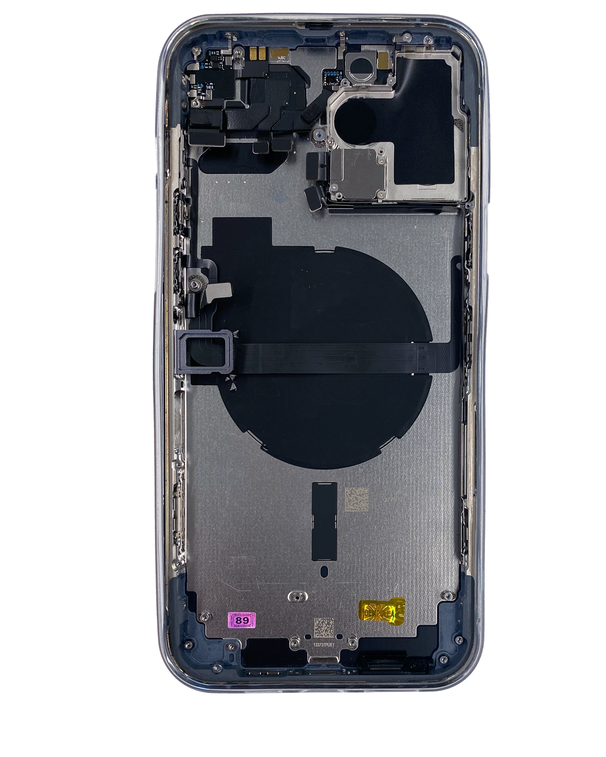 Backcover/Rahmen mit Small Parts für iPhone 13 Pro Max (US-Version) (gebrauchter OEM-Ausbau, Qualität A) (Sierra Blau)