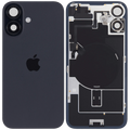 Backcover mit MagSafe Magnet & NFC & Blitz-Flexkabel für iPhone 16 (Service Pack) (Schwarz)