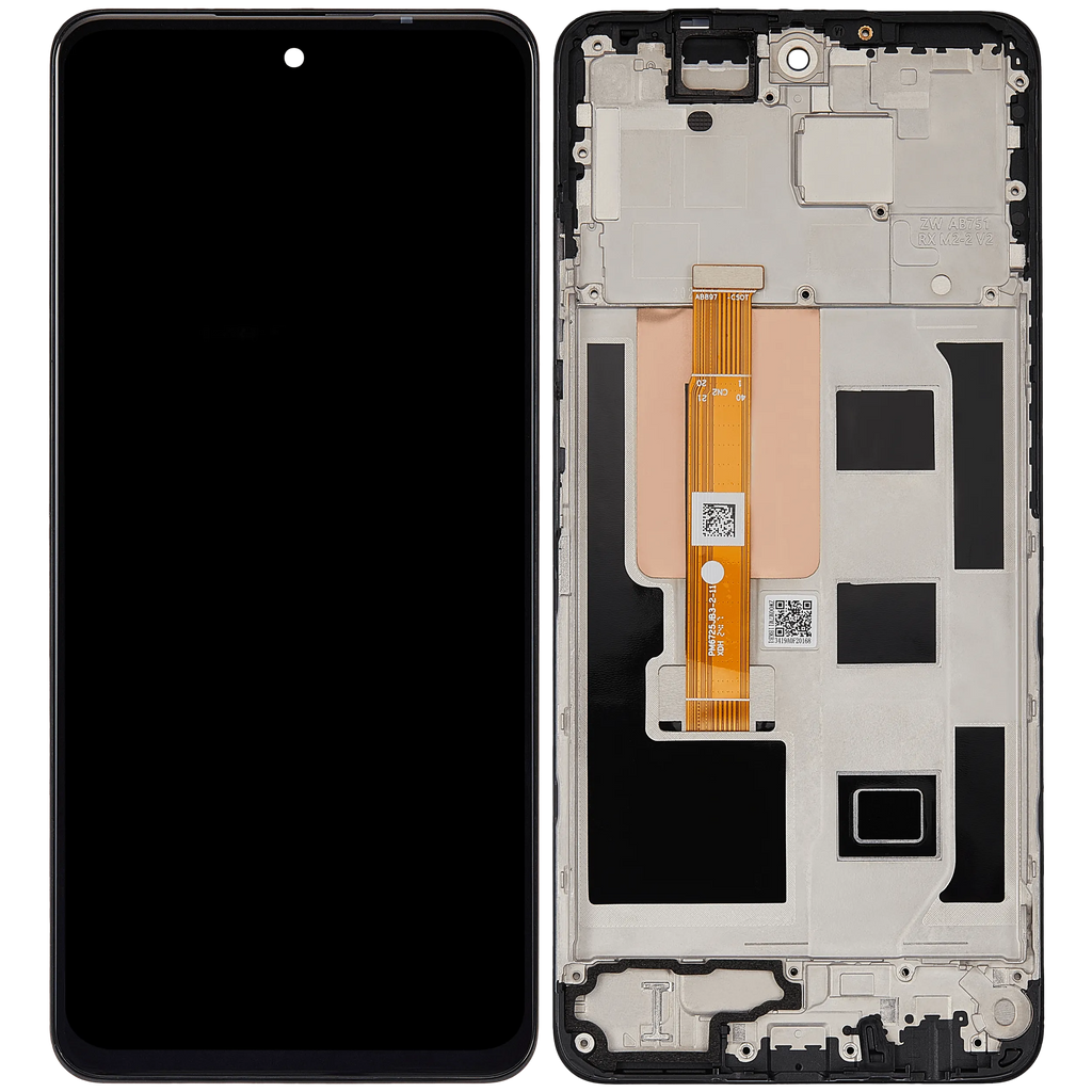 LCD-Display mit Rahmen für Realme 12 5G (Refurbished) (Alle Farben)