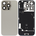 Backcover mit MagSafe Magnet & NFC & Blitz-Flexkabel für iPhone 16 Pro (gebrauchter OEM-Ausbau, Qualität C) (Natural Titanium)
