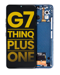 LCD Display with Frame for LG G7 ThinQ / G7 Plus / G7 One (Refurbished) (Moroccan Blue)