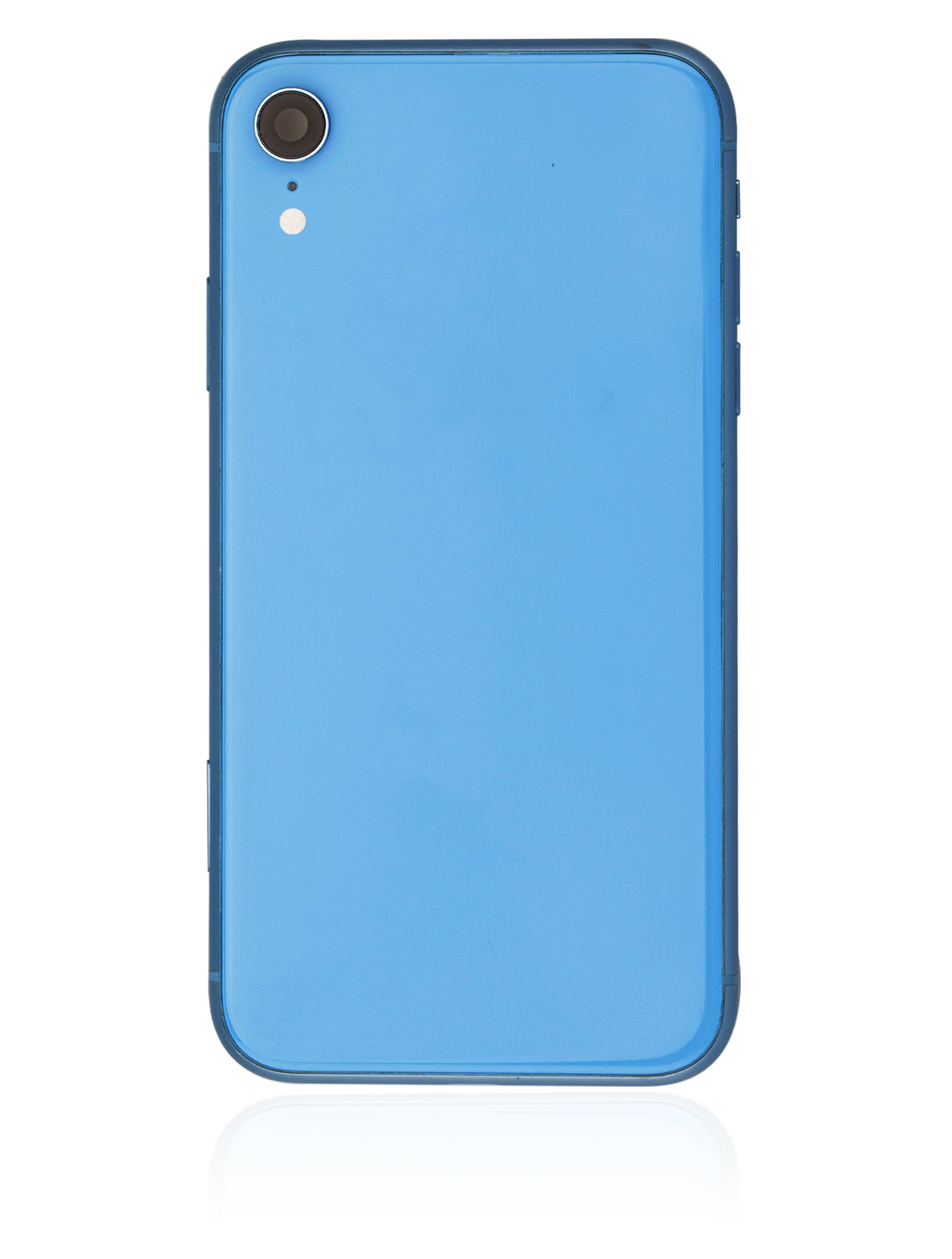 Backcover/Rahmen mit Small Components Pre-Installed für iPhone XR (gebrauchter OEM-Ausbau, Qualität A) (Blau)