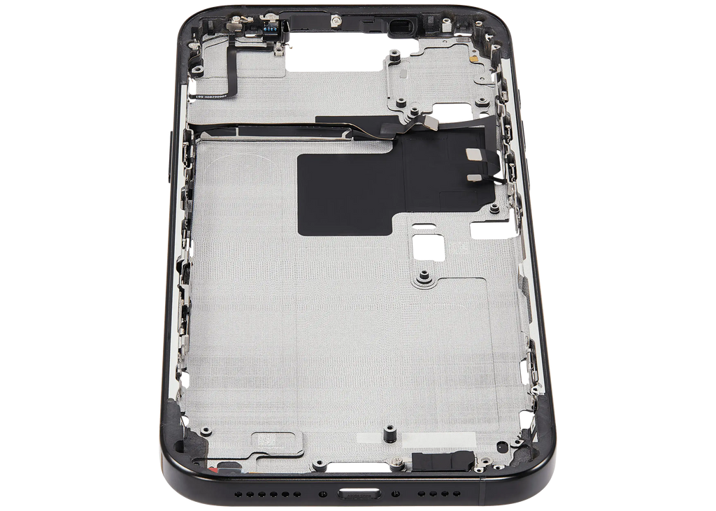 Midframe/Rahmen mit Power And Volume Button für iPhone 16 Pro Max (US-Version) (Aftermarket Plus) (Schwarz Titanium)