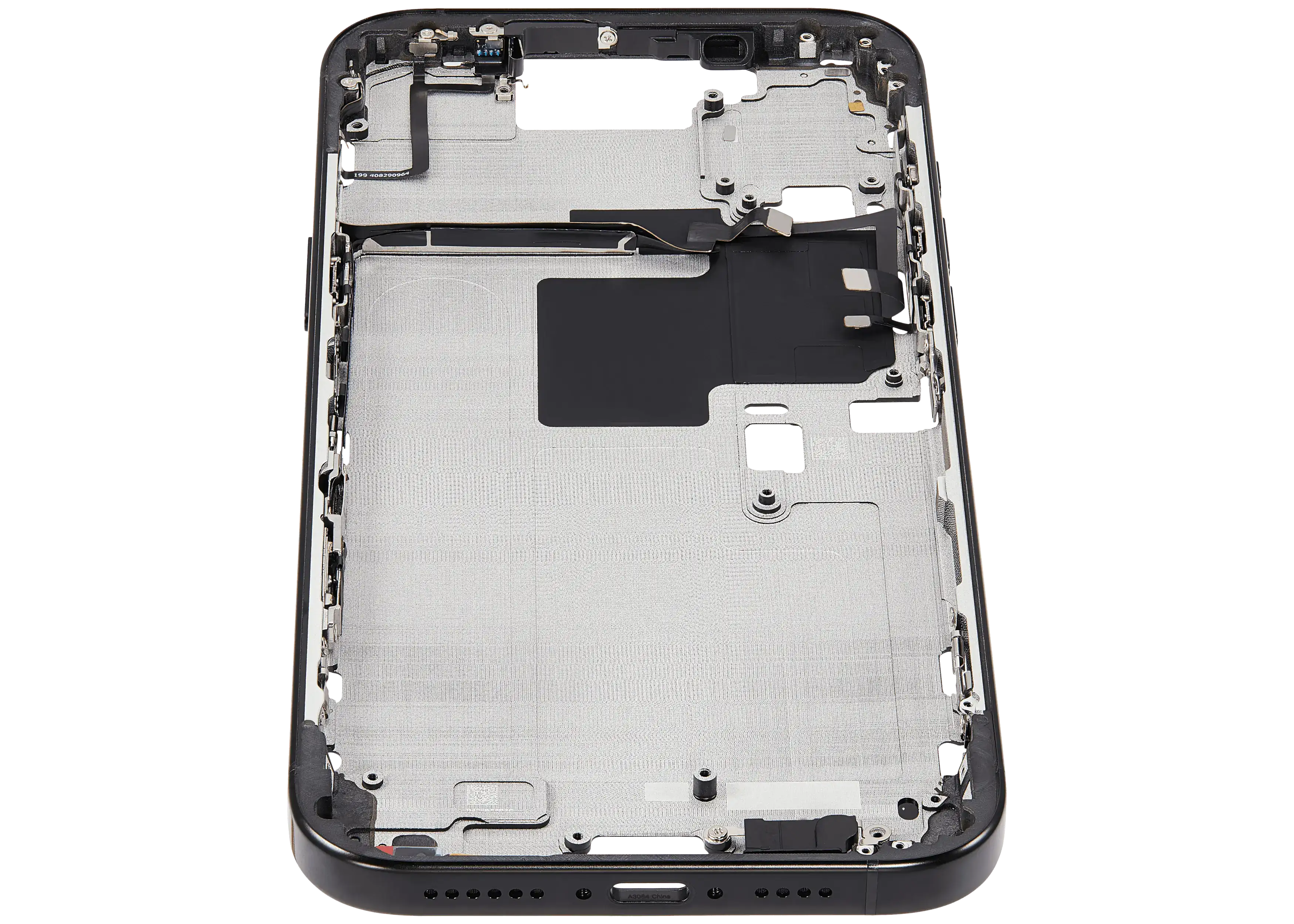 Midframe/Rahmen mit Power And Volume Button für iPhone 16 Pro Max (US-Version) (Aftermarket Plus) (Schwarz Titanium)