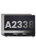 Complete LCD-Display für MacBook Pro 13" A2338 (2020 - 2023) (gebrauchter OEM-Ausbau, Qualität B) (Space Grau)