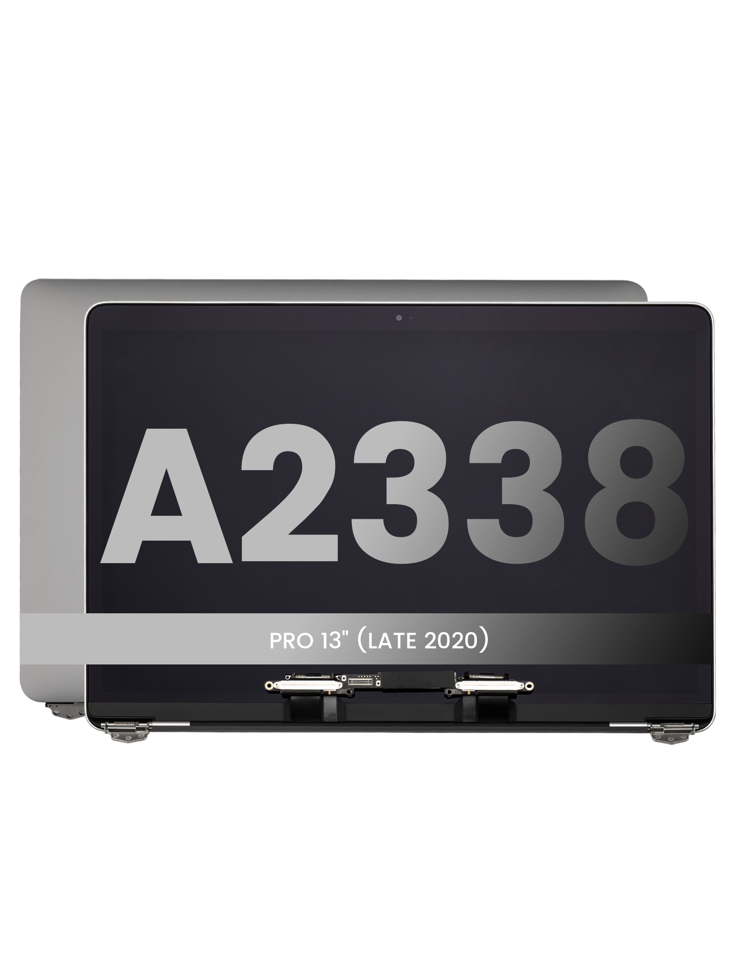 Complete LCD-Display für MacBook Pro 13" A2338 (2020 - 2023) (gebrauchter OEM-Ausbau, Qualität B) (Space Grau)