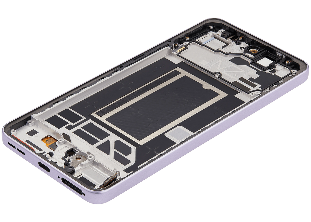 OLED-Display mit Rahmen für Oppo Reno13 F 4G / 5G (Refurbished) (Plume Purple)