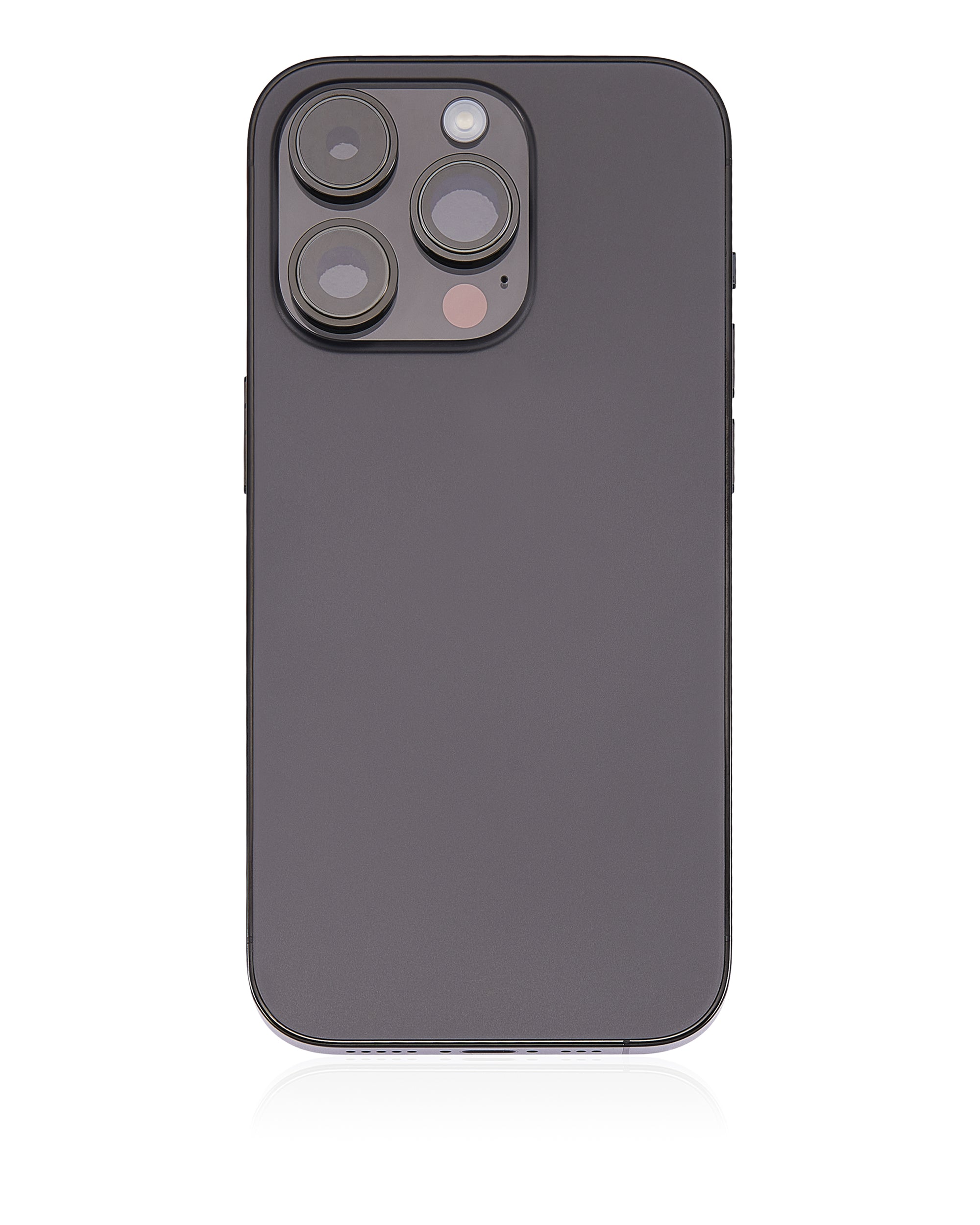 Backcover/Rahmen mit Small Parts für iPhone 14 Pro (US-Version) (gebrauchter OEM-Ausbau, Qualität A) (Space Schwarz)