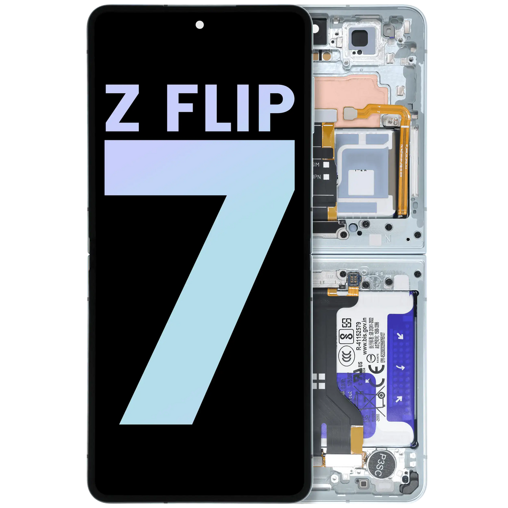 Innen-OLED-Display mit Rahmen Samsung Galaxy Z Flip 7 5G Service Pack Mint