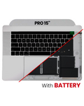 Top Case mit Akku and Keyboard (ANSI US) für MacBook Pro 15" A1707 (2016-2017) (gebrauchter OEM-Ausbau, Qualität A) (Space Grau)
