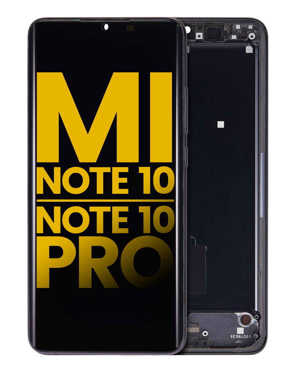 OLED Display with Frame for Xiaomi Mi Note 10 / Note 10 Pro (Refurbished) (Midnight Black)