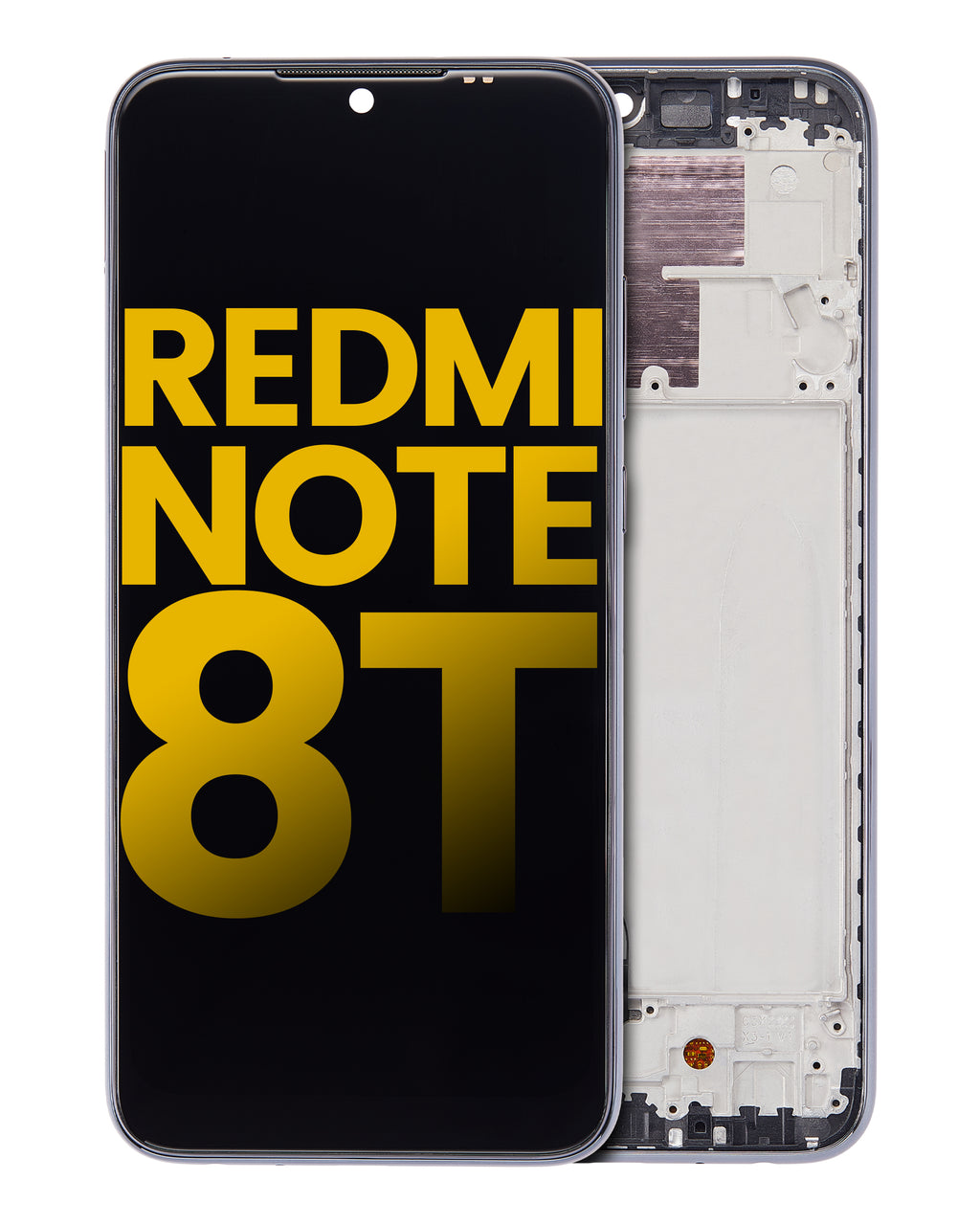 LCD Display with Frame for Xiaomi Redmi Note 8T (Refurbished) (Moonshadow Gray)