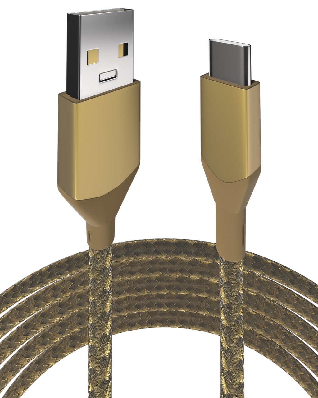 USB Typ-C auf USB Typ-A Kabel 1 m / 3 ft Ampsentrix Infinity Gold