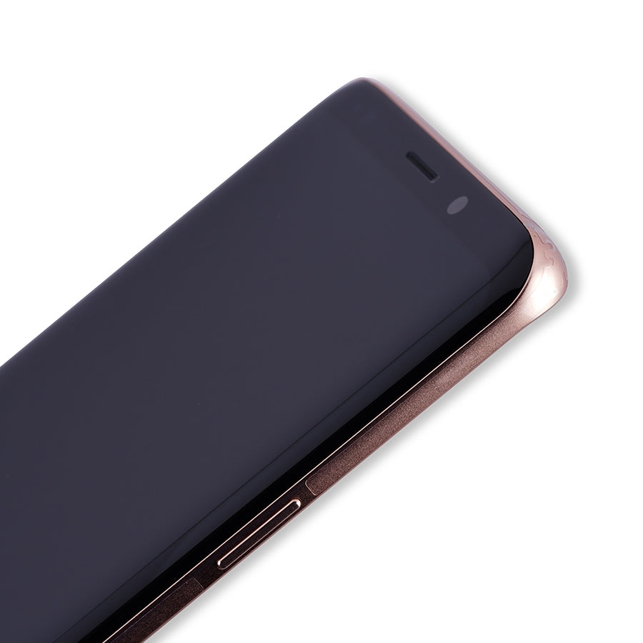OLED-Display mit Rahmen für Samsung Galaxy S9 Plus (Service Pack) (Sunrise Gold)