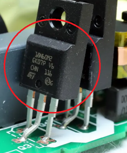 18N60M2 - Power Supply Switching MOSFET for PlayStation 5 (TO-220F, 600V, Soldering Required)