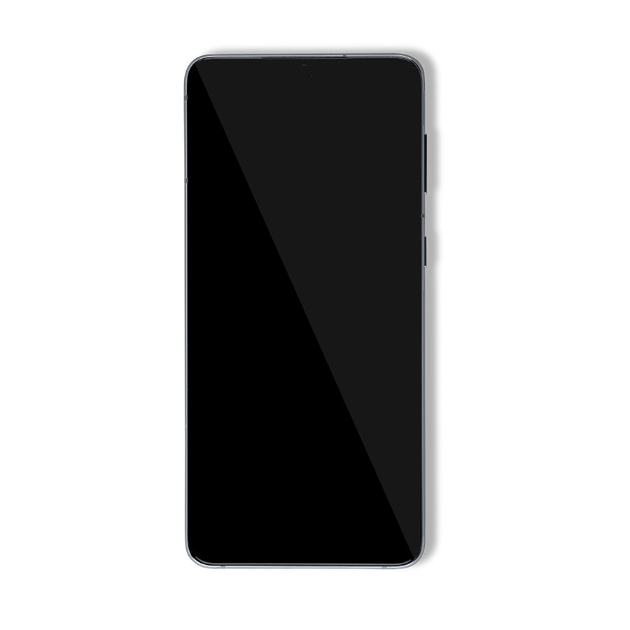 OLED-Display mit Rahmen für Samsung Galaxy S21 Plus Service Pack Phantom Silver
