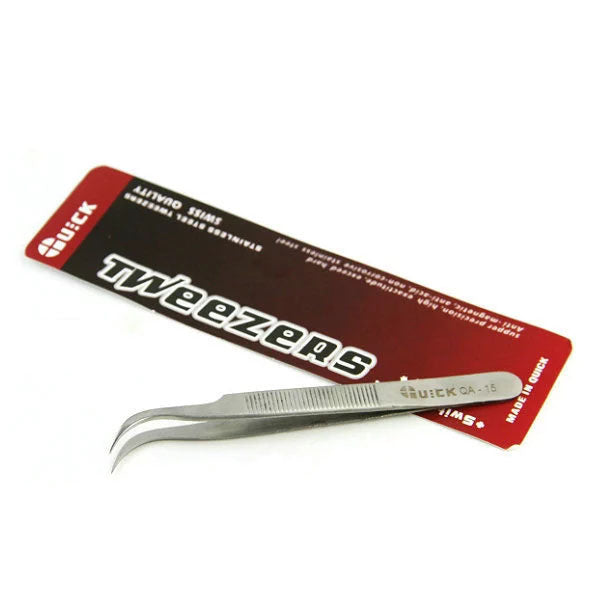 Gebogene Spitzpinzette (QA-15) (Quick)