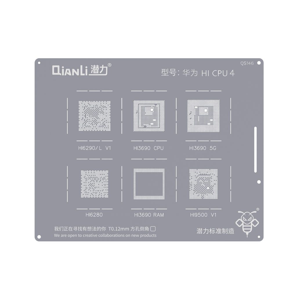 Bumblebee Stencil (QS146) für Huawei HI CPU 4 (Qianli)