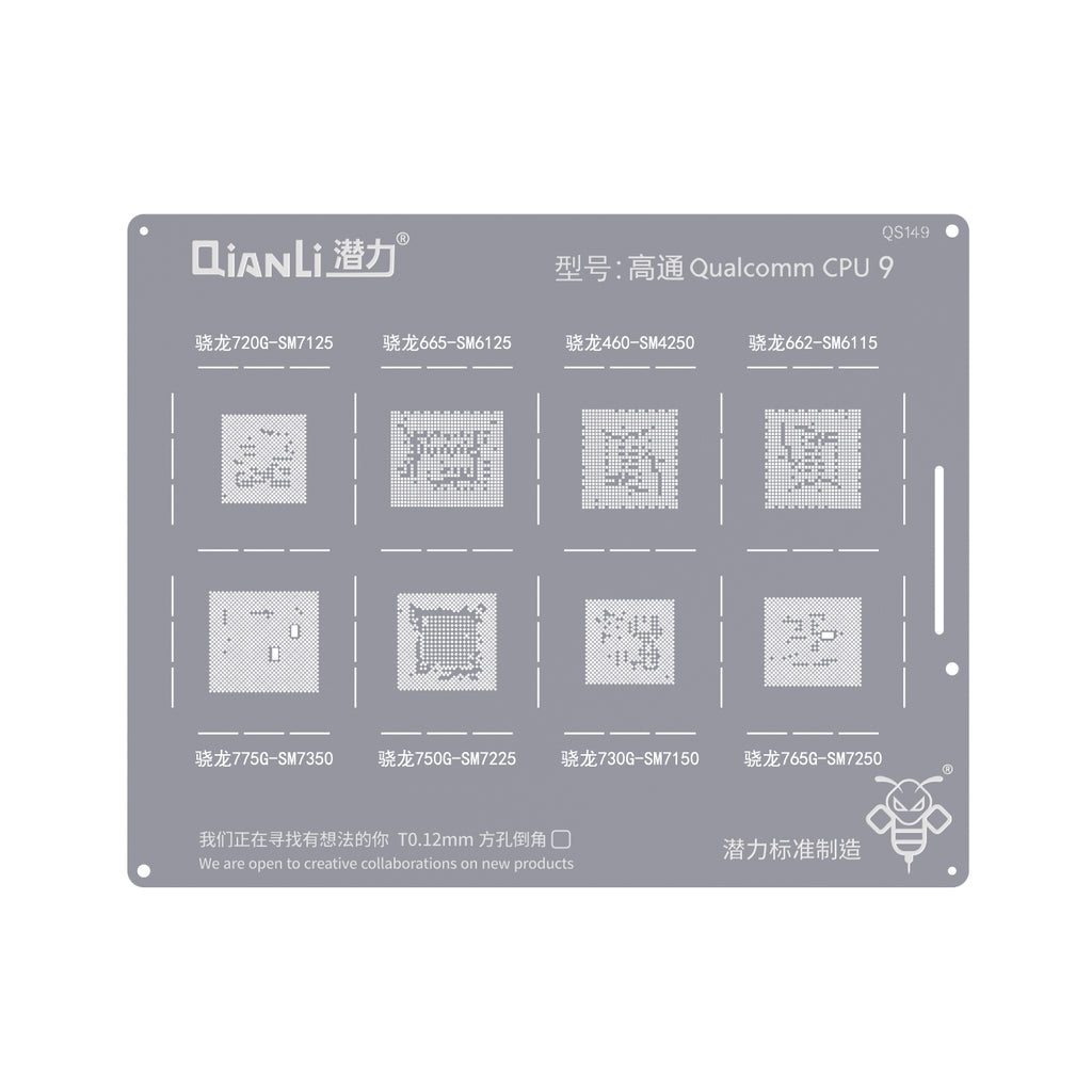 Bumblebee Schablone QS149 Qianli Snapdragon 720G/775G/730G