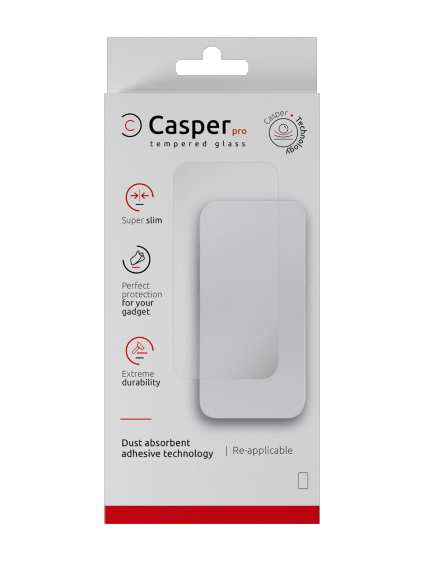 Casper Pro Temperglas für iPhone XS Max / 11 Pro Max (Retail Pack) (Clear)