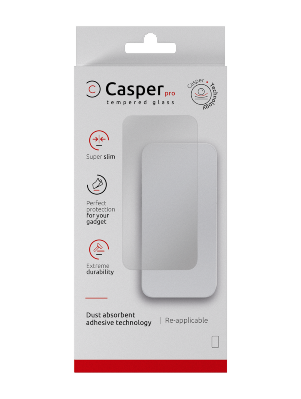 Casper Pro Temperglas für iPhone 12 Mini (Retail Pack) (Matte)