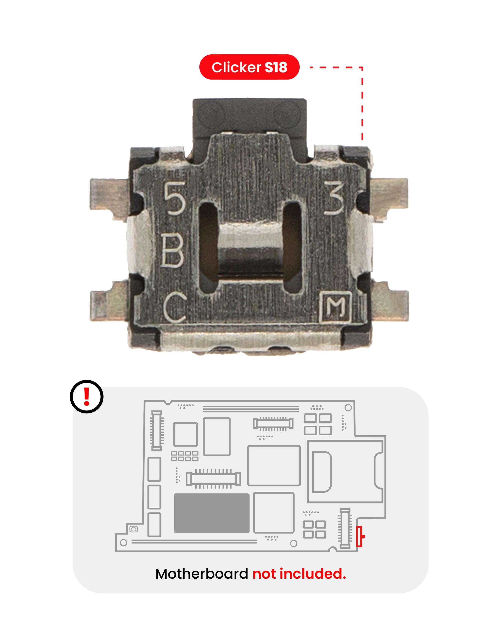 Clicker S18 Klickmodul für harte Tasten